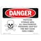 Signmission OSHA Danger, Pesticide Storage Fire Cause Toxic Fumes, 14in X 10in Decal, OS-DS-D-1014-L-2035 OS-DS-D-1014-L-2035 - alternate 1